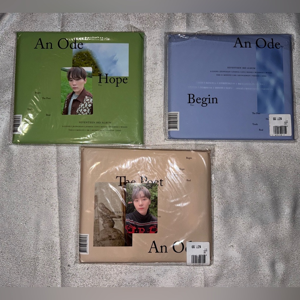 SEVENTEEN 3rd Album - AN ODE [Begin, Hope, and The Poet] bundle
